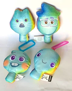 Disney, Pixar, Soul Película Colección Peluche Lote de 4 Peluche Reversible + Llavero - Imagen 1 de 5