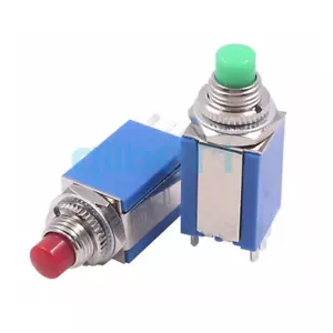 5pcs Red/Green 6 Pins Momentary SPDT Push To ON Round Pushbutton Switch - Picture 1 of 4