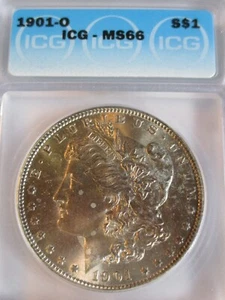 1901-O MORGAN SILVER DOLLAR ICG MS66 MIRROR LIKE - Picture 1 of 4