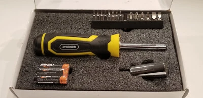 Lighted Screwdriver & Universal Wrench Set - 6 Standard Bits, 8 Precision Bits - Image 1 of 4