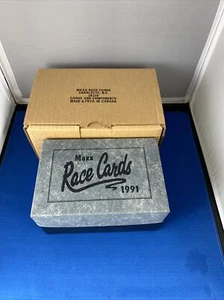 1991 MAXX Race Cards NASCAR Factory Complete Box 240 Set + 20 Acrylic Unopened - Picture 1 of 5