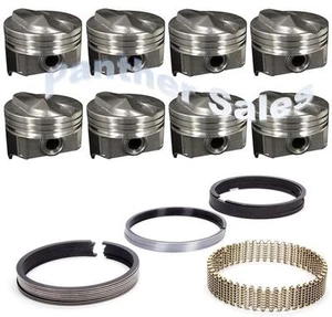Juego de anillos de pistones cúpula de 30 cc recubrimiento hiperéutico de silvolita Chevy 7.4 454 8.030 - Imagen 1 de 3