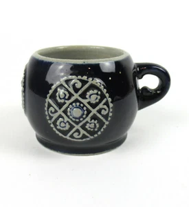 Dümler & Breiden stoneware mustard bowl mustard pot art deco stone mustard jar - Picture 1 of 4