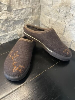 KEEN Timberline Seal Brown Wool Mules Womens Sz 6 Slip On Casual Comfort Shoes - Image 1 of 4