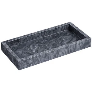 Vassoio Decorativo Bagno Marmo Nero - Vassoio Portaoggetti - Organizer Bagno - Bild 1 von 7