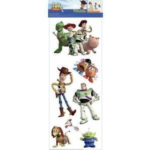 NEW TOY STORY 4 Woody Buzz Jessie Disney Pixar 7 pc Set Wall Sticker Decals