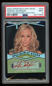 2009 Upper Deck SPECTRUM DIE CUT AUTO KENDRA WILKINSON #/50 PSA 9 Mint Pop 1 - Picture 1 of 2