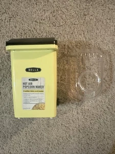 Hot Air Popcorn Maker 12 Cups Used Clean Oil Free Butter Melting Tray Bella - Picture 1 of 23
