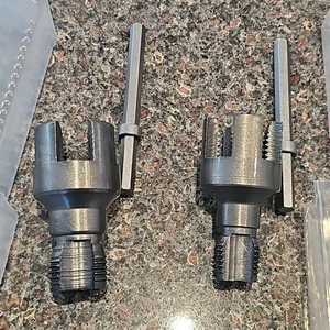 Innen & Außen PVC Rohr Gewinde Werkzeug 4 & 6 Punkt Set Elektro Bohrmaschine Neu - Bild 1 von 10