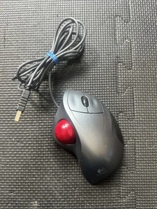 Logitech T-BB18 Trackman Wheel Trackball Mouse USB Wired Tested Working Cond. - Picture 1 of 9
