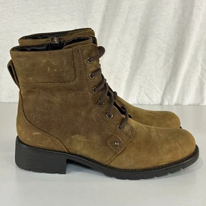 Clarks Orinoco Spice Damen-Stiefelette BRAUN/SCHNUPFTABAK Leder Größe 9 seitlicher Reißverschluss - Bild 1 von 8