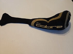 Cubierta de cabeza de conductor King Cobra negra y dorada cubierta de palo de golf usada - Imagen 1 de 19