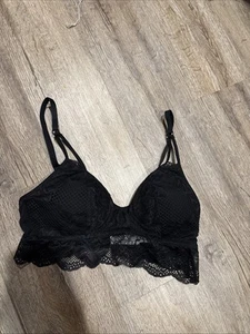 Women's Longline Bralette Lace Black - Auden Size Small - Picture 1 of 2