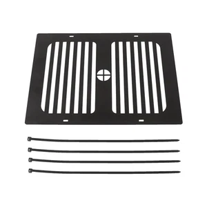 Cover protezione radiatore in alluminio nero per BMW K75 - k100 scrambler - Picture 1 of 4