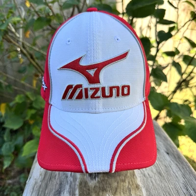 Gorra ajustada Mizuno para hombre grande X-grande roja blanca JPX golf New Era bordada Foto 1 de 4