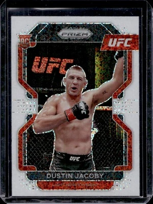 Dustin Jacoby 2022 Panini Prizm UFC Rookie #123 White Sparkle SP - Image 1 of 2