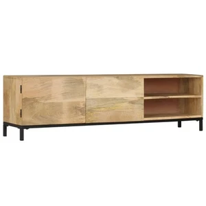 Solid Mango Wood TV Cabinet HiFi Entertainment Centre Stand Unit Board vidaXL - Picture 1 of 12