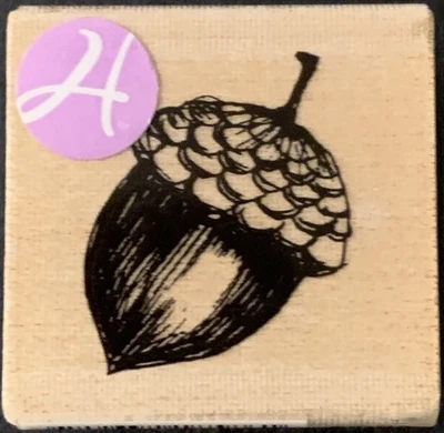 Hampton Art Acorn Rubber Stamp - Image 1 of 3