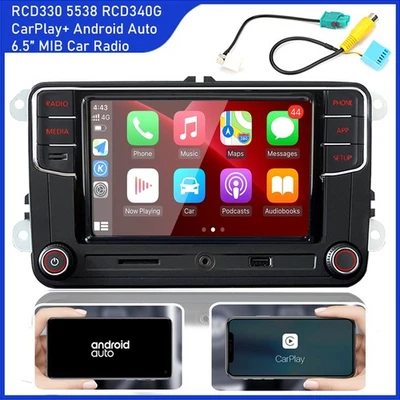 Autoradio RCD330 RCD340G CarPlay Android Auto BT Für VW Golf Passat Caddy Jetta - Bild 1 von 4