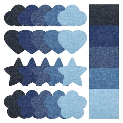 Iron-on Jeans Patches Inside & Outside Strongest Adhesive for Jeans Clothing - Image 1 of 4