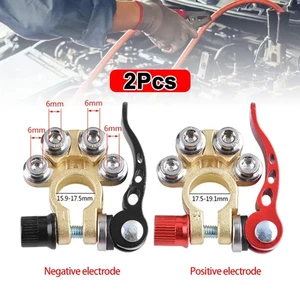 1 par de terminales de batería de coche conector de cable de coche desconexión rápida cable automático - Imagen 1 de 9