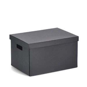 Zeller Aufbewahrungsbox recycelt. Karton schwarz ca. 25 x 35 x 20 cm - Bild 1 von 1