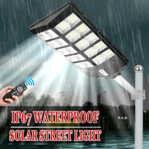 Foco Solar De Calle 990000000LM 2000W Lampara Alumbrada Para Exterior Con Sensor - Picture 1 of 88