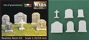 WARS 20-35 Set 6 Grabstein Kreuz Weltkrieg WW2 Of 6 Tombstones 1:3 5 - Bild 1 von 1