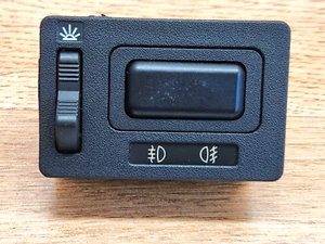 ✅ 1982-1988 OEM BMW E28 528e 533 535 Fog Light Switch Control Panel BLACK - Picture 1 of 12