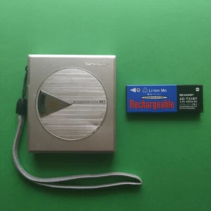 Sharp Portable MD Mini Disc Player MD-ST521 Silver Battery Working Used - Picture 1 of 11
