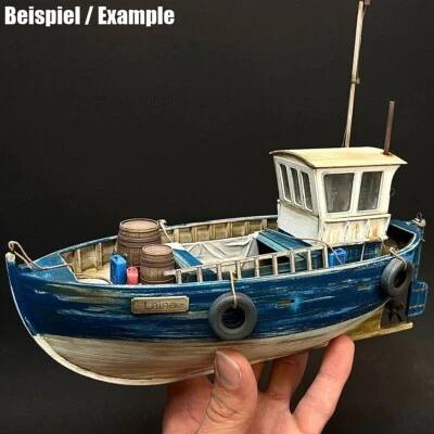 Kleines Fischerboot 1:35 Laser Cut Bausatz aus Holz zum selberbauen + 3D Druck - Bild 1 von 4