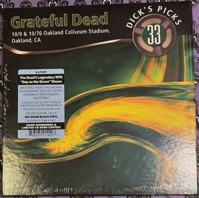GRATEFUL DEAD Dicks Picks 33 10/9 &10/10/1976 Oakland CA 8-LP Vinyl SEALED #1471 - Image 1 of 2