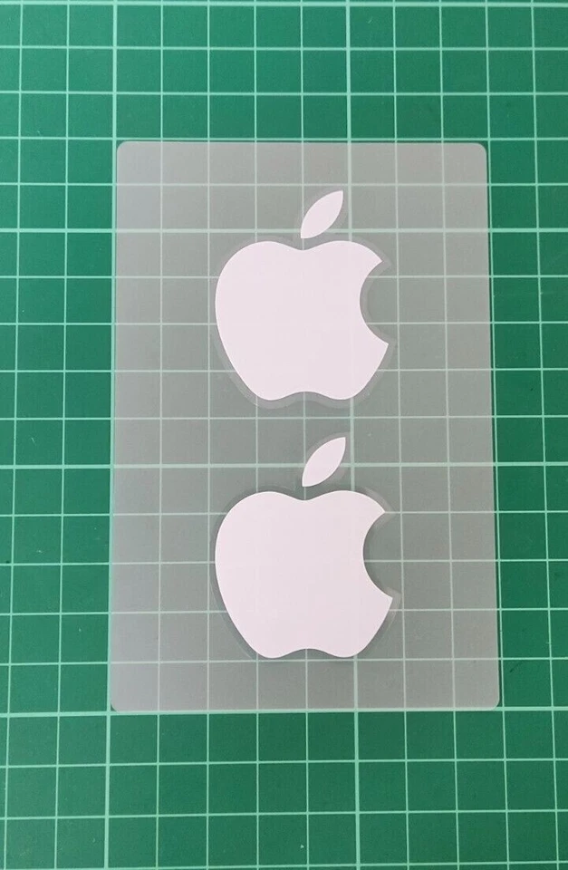 Original Apple Logo Sticker -- 2er Set -- ca. 4cm x 5cm - Bild 1 von 1