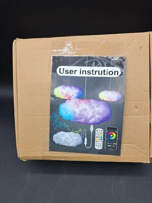 Kit de luz 3D Big Cloud Lightning sincronización blanco cálido multicolor Lightning  Foto 1 de 2
