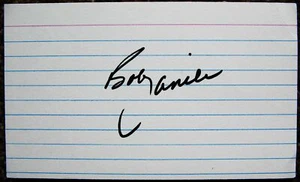 Signed BOB LANIER Index Autograph Detroit Pistons / Golden State Warriors 3x5 - Picture 1 of 1