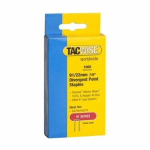Tacwise 91/22mm Divergent Point Staples Box of 1000 (0288) - Picture 1 of 1