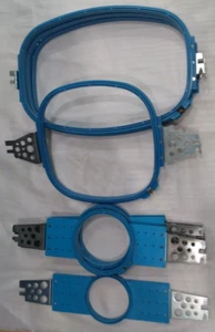 Barudan Embroidery Machine Hoops Lot of 8 - 12cm,15cm,300x290,300x430 - Picture 1 of 8