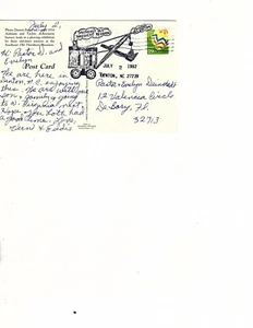southeast florida Steam Thresher's Reunion postcard 1992 (mb17 - Picture 1 of 2