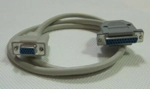 VIDEO CABLE AMIGA 500 600 1200 DB23 FEMALE & HOOD23 RGB to VGA - PROMO (NEW) - Imagen 1 de 4