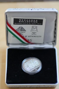 Mexiko 1 Peso Bajorrelieve de el Tajin 1/4 oz Silber 1993 proof polierte Platte - Bild 1 von 5