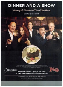 Anuncio impreso Oscar's Restaurant Plaza Hotel Las Vegas anuncio - Imagen 1 de 1