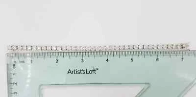 Brilliant Diamond Straight Line Platinum Tennis Bracelet 13ct 7" Rtl $40K - Image 1 of 4