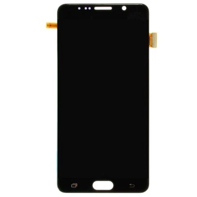 OLED Digitizer Assembly for Samsung Galaxy Note 5 Duos Black Aftermarket Repair  - Image 1 of 2