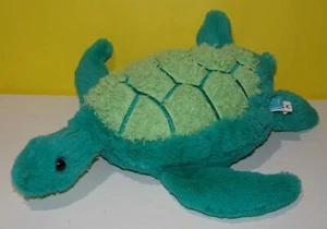 Manhattan Toy Company Sea Turtle Plush Aqua Green Soft Stuffed Animal Ocean - Picture 1 of 3