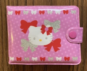 Pink Hello Kitty Wallet, 1976, Sanrio Co., Plastic with 9 Pretend Coins - Used - Picture 1 of 4