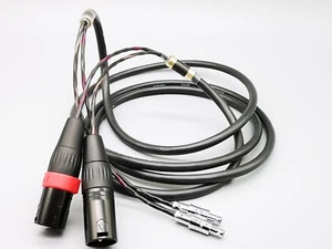 Japan Made Sennheiser HD800 Pure Copper cable GOLD Plug Balance XLR Male  - Picture 1 of 4