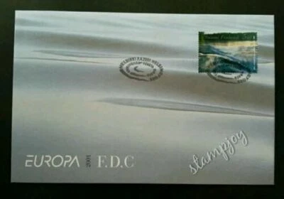 [SJ] Finland Water Resources 2001 Environment Protection Green (stamp FDC) - Image 1 of 4