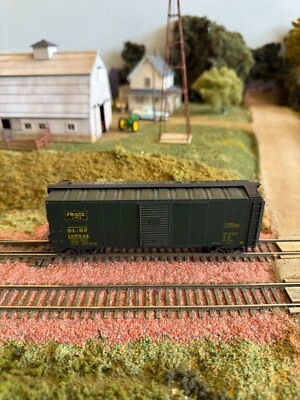 HO Branchline Yardmaster 40' Boxcar Frisco # 127542. Built with Upgrades. IOB. - Image 1 of 4