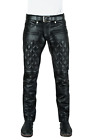 Black Designer Genuine Lambskin Stylish Biker Men High Quality Leather Pant's