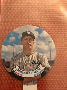 2019 TOPPS HERITAGE GIANCARLO STANTON BASEBALL STARS CANDY LIDS RETAIL INSERT - Picture 1 of 2